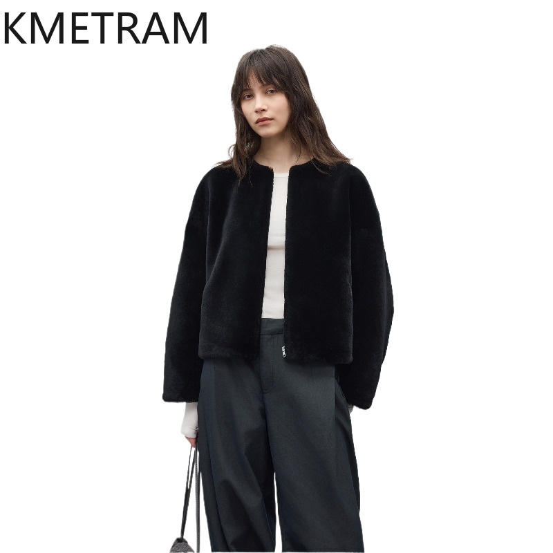 Winter Clothing In Spanish - KMETRAM 100% prawdziwa skóra owcza z