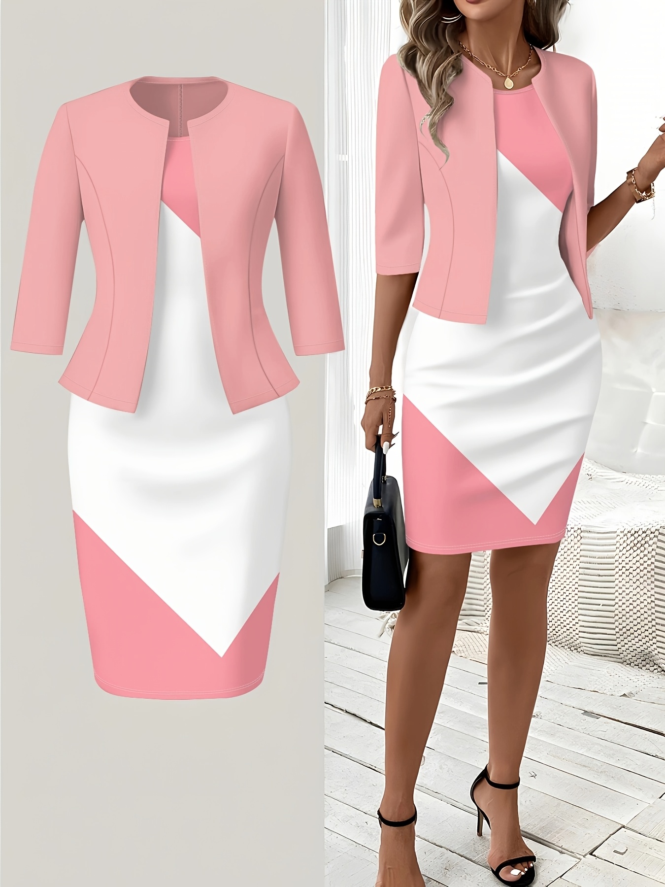 Winter Clothing Ladies - Sukienka w stylu casual z nadrukiem,