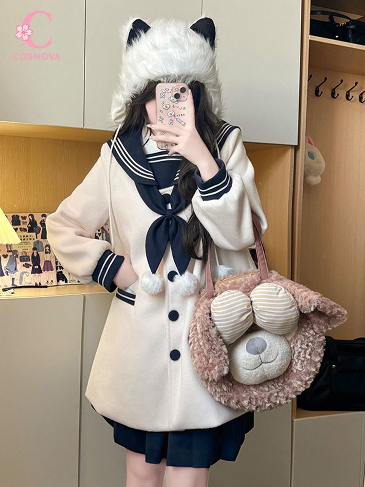 Winter Clothing Ladies - Uroczy dwuczęściowy zestaw mundurka JK dla