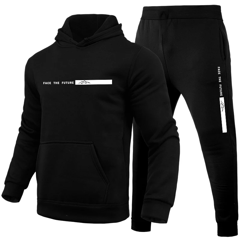Winter Clothing Hoodie - Męski dres z nadrukiem, codzienne bluzy