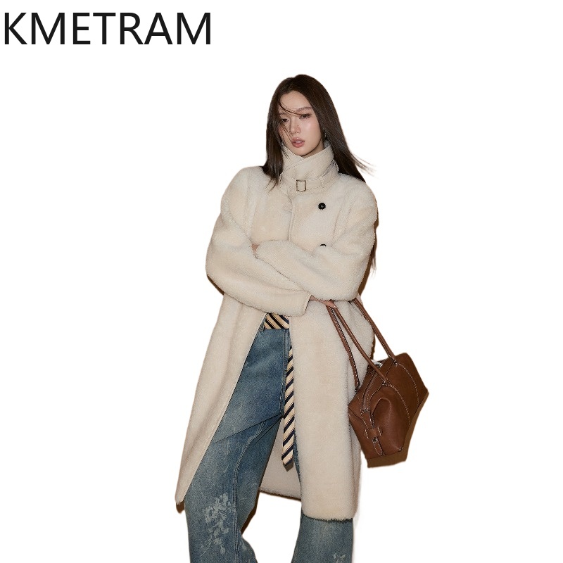Winter Clothing In Spanish - KMETRAM 100% prawdziwa skóra owcza z