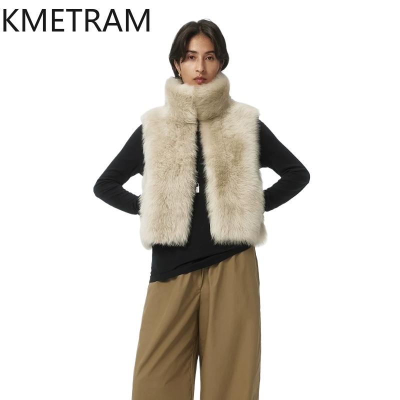 Winter Clothing In Spanish - KMETRAM Prawdziwa Hiszpańska Skóra Owcza z