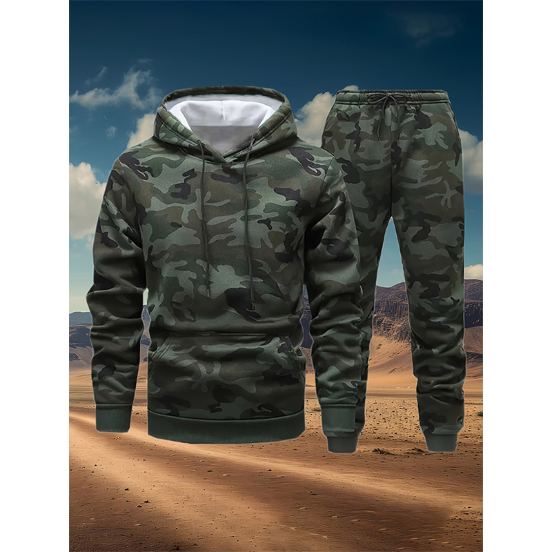 Winter Clothing For Women - Jesienne kamuflażowe zestawy dresowe z nadrukiem