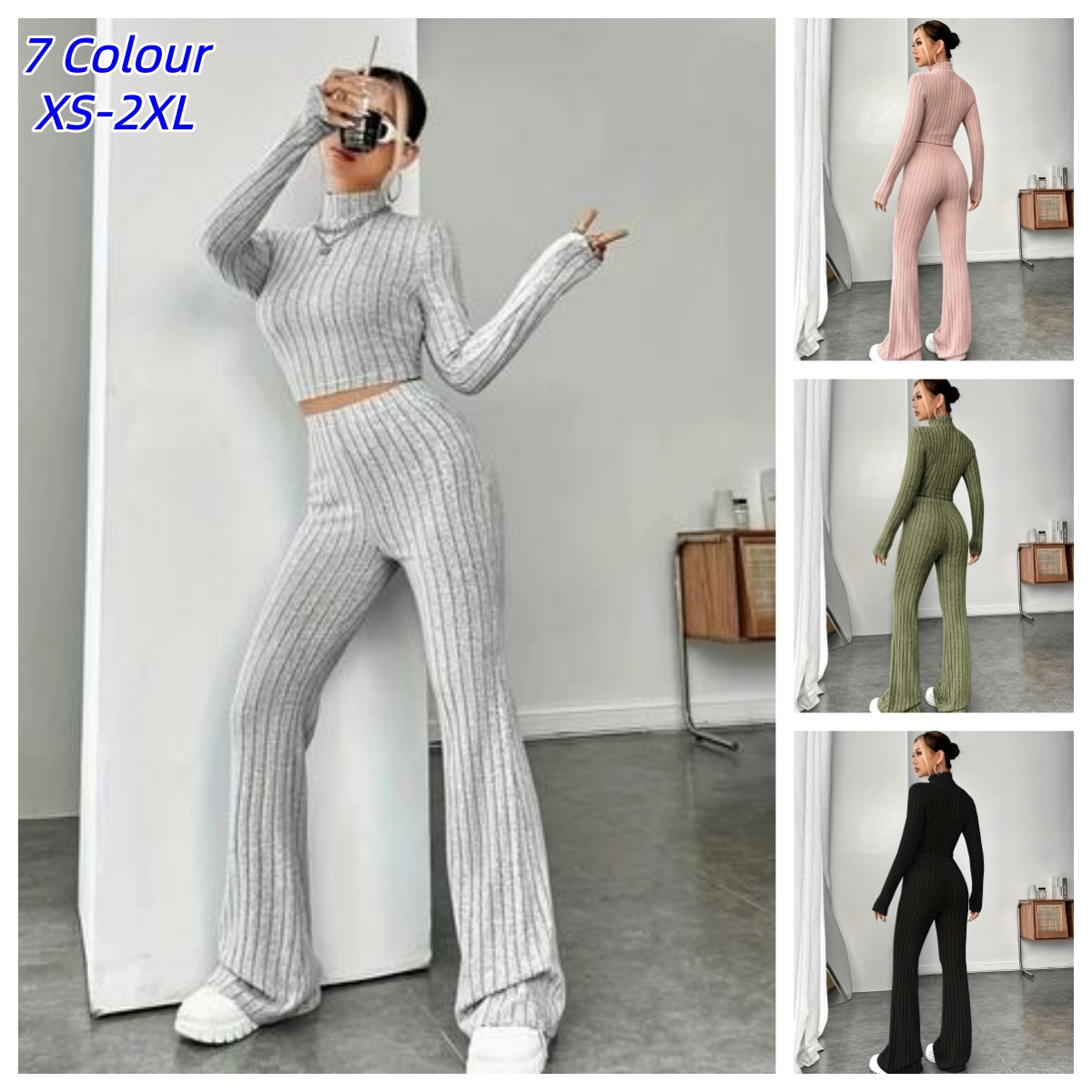 Damski dopasowany dzianinowy k – Winter Clothing Vintage recenzja i cena