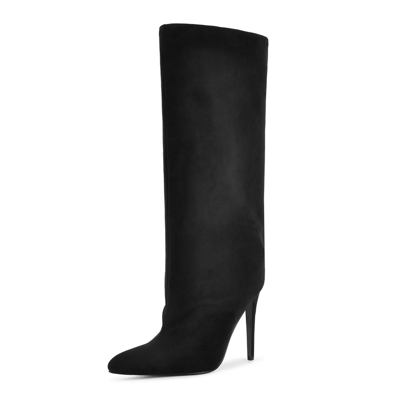 Onlymaker Czarne Kozaki za Kol – Winter Clothing Ladies recenzja i cena