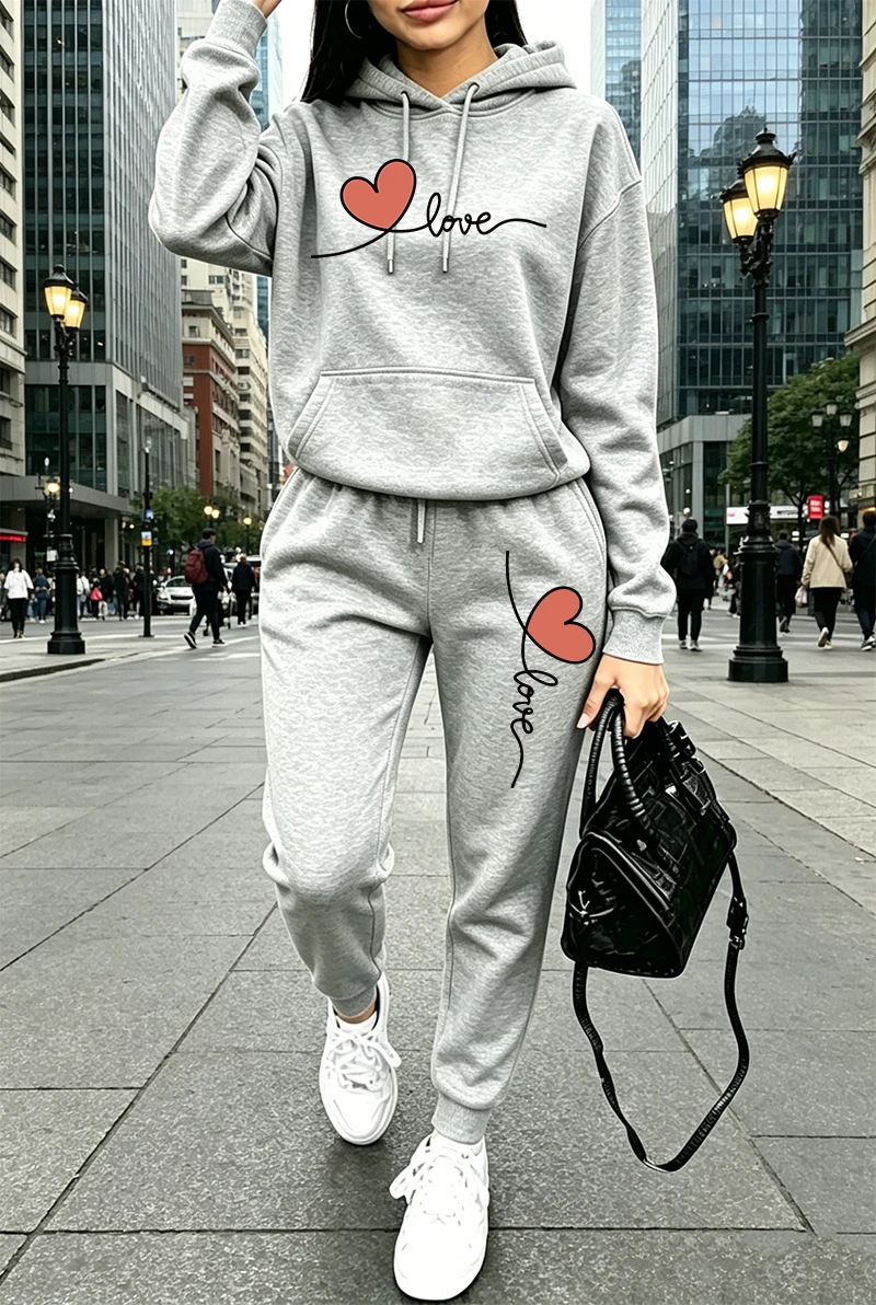 Damski dres z nadrukiem, casua – Winter Clothing Hoodie recenzja i cena