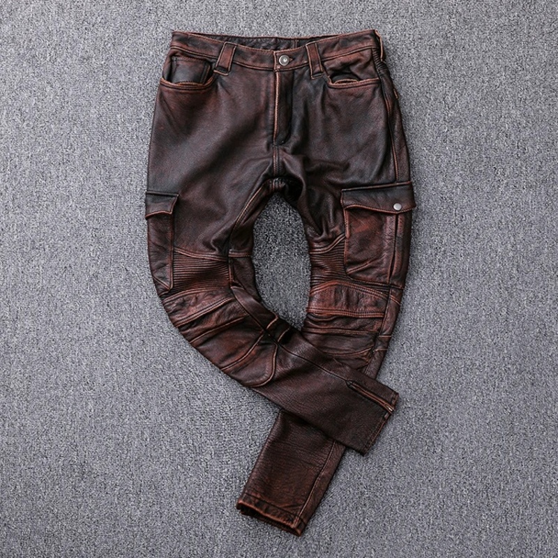 Czarne zimowe skórzane spodnie – Winter Clothing Vintage recenzja i cena