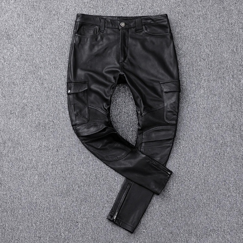 Czarne zimowe skórzane spodnie – Winter Clothing Vintage recenzja i cena