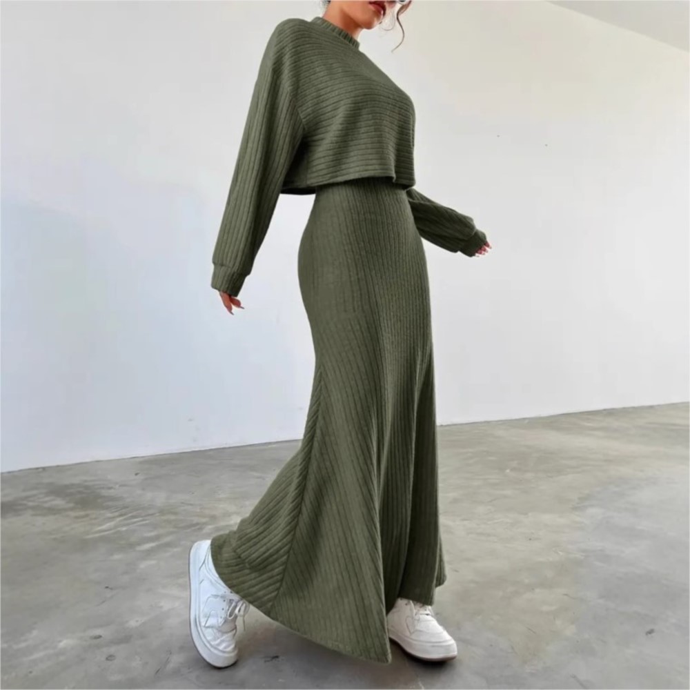 Jesienny komplet: bluzka z dłu – Winter Clothing Ladies recenzja i cena