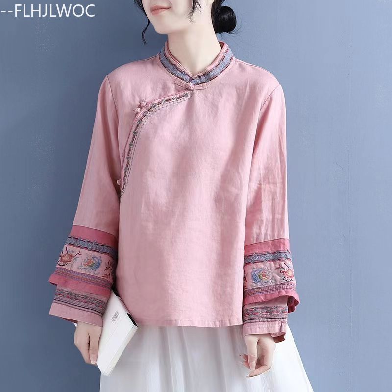 Bawełniane lniane bluzki z haf – Winter Clothing Vintage recenzja i cena
